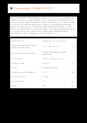 Pluguri de zăpadă cu două lame mobile/articulate Pronar PU 1400