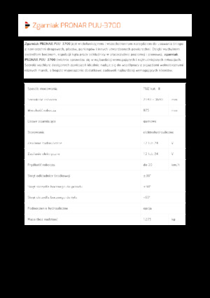 Pluguri de zăpadă cu două lame mobile/articulate Pronar PUU 3700
