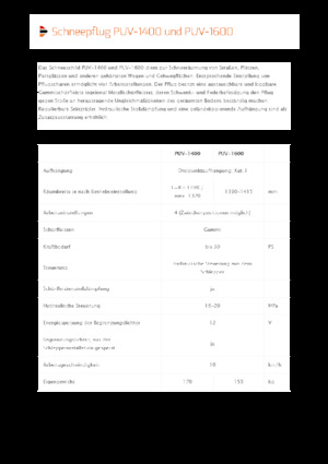 Pluguri de zăpadă cu două lame mobile/articulate Pronar PUV 1600