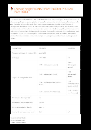 Pluguri de zăpadă cu două lame mobile/articulate Pronar PUV 1400