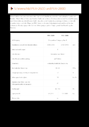 Pluguri de zăpadă cu două lame mobile/articulate Pronar PUV 2800