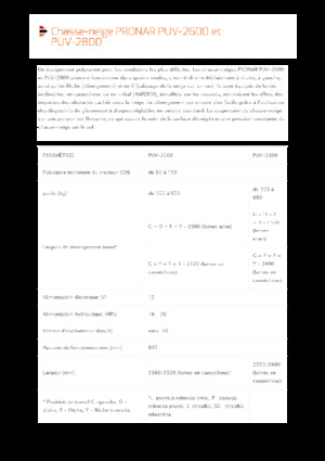 Pluguri de zăpadă cu două lame mobile/articulate Pronar PUV 2800