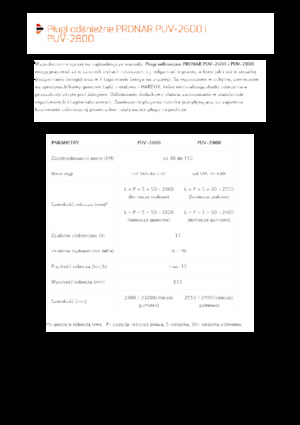 Pluguri de zăpadă cu două lame mobile/articulate Pronar PUV 2800