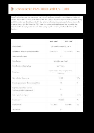 Pluguri de zăpadă cu două lame mobile/articulate Pronar PUV 3300