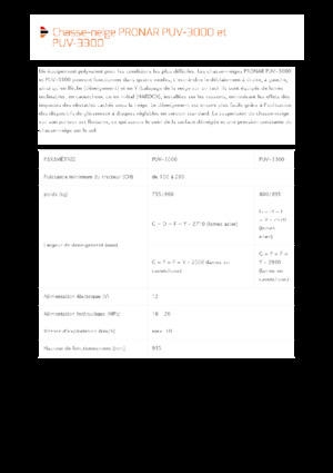 Pluguri de zăpadă cu două lame mobile/articulate Pronar PUV 3300