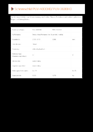 Pluguri de zăpadă cu două lame mobile/articulate Pronar PUV 3600HD