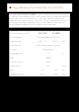 Pluguri de zăpadă cu două lame mobile/articulate Pronar PUV 3600HD