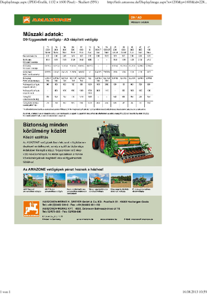 Mașini de însămânțat Amazone AD 3000 Super RoTec