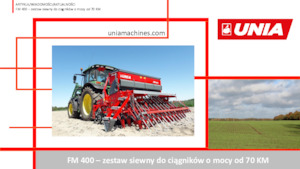 Mașini de însămânțat Unia FM A 700/3