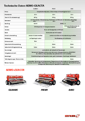 Mașini de însămânțat Reform Werke Semo-Exacta Classic