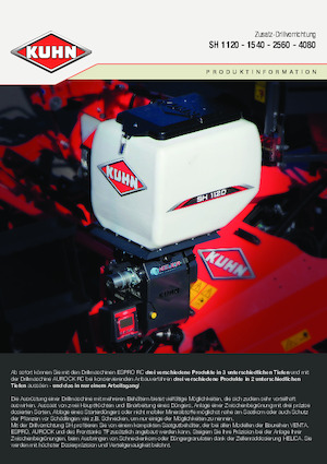 Mașini de însămânțat Kuhn SH 1120 Isobus