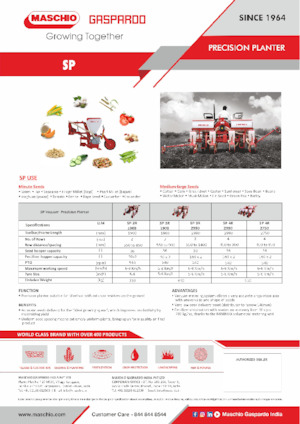 Mașini de însămânțat Gaspardo SP 4R 2750