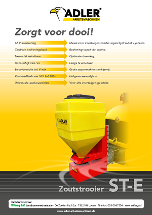 Atașamente pentru dispozitivele de împrăștiere Adler ST-E 105 Profi