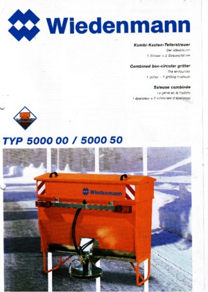Atașamente pentru dispozitivele de împrăștiere Wiedenmann 5000