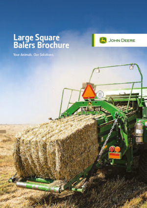 Prese de balotat pătrate + Prese de boltat de densitate mare John Deere L331R