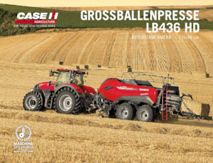 Prese de balotat pătrate + Prese de boltat de densitate mare Case IH LB 436 HD PC