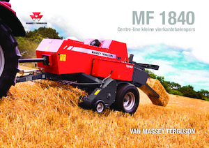 Prese de balotat pătrate + Prese de boltat de densitate mare Massey Ferguson SB 1840