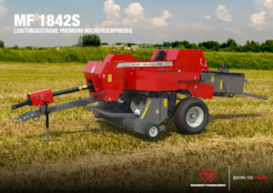 Prese de balotat pătrate + Prese de boltat de densitate mare Massey Ferguson SB 1842S