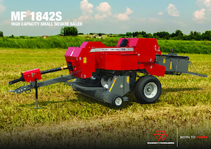 Prese de balotat pătrate + Prese de boltat de densitate mare Massey Ferguson SB 1842S