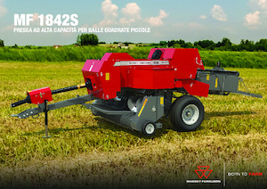 Prese de balotat pătrate + Prese de boltat de densitate mare Massey Ferguson SB 1842S