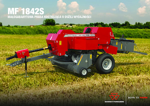 Prese de balotat pătrate + Prese de boltat de densitate mare Massey Ferguson SB 1842S