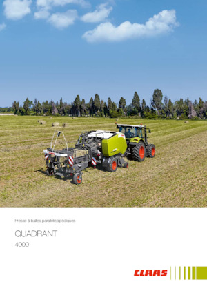 Prese de balotat pătrate + Prese de boltat de densitate mare Claas Quadrant 4000