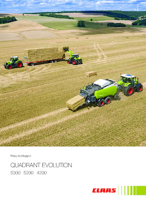 Prese de balotat pătrate + Prese de boltat de densitate mare Claas Quadrant 5300 Evolution RC Tandem