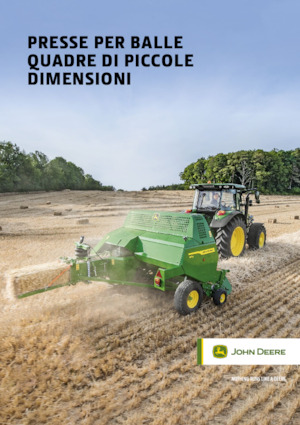 Prese de balotat pătrate + Prese de boltat de densitate mare John Deere S180 