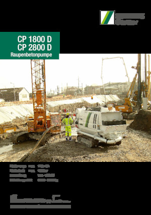 Pompe de beton staționare SCHWING-Stetter CP 1800 D