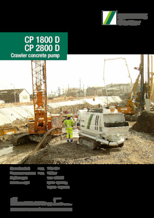 Pompe de beton staționare SCHWING-Stetter CP 1800 D