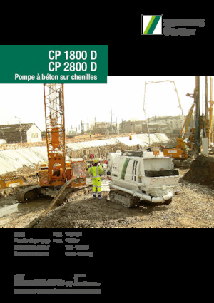 Pompe de beton staționare SCHWING-Stetter CP 1800 D