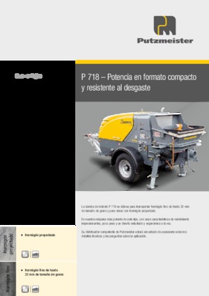 Pompe de beton staționare Putzmeister P 718 SD