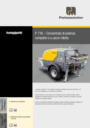Pompe de beton staționare Putzmeister P 718 SD