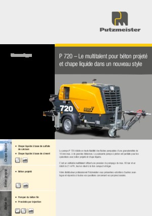 Pompe de beton staționare Putzmeister P 720 SD 