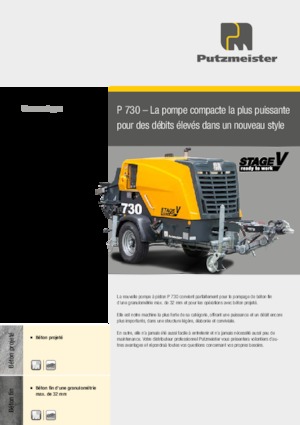 Pompe de beton staționare Putzmeister P 730 TD 