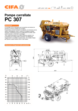 Pompe de beton staționare CIFA PC 307 E