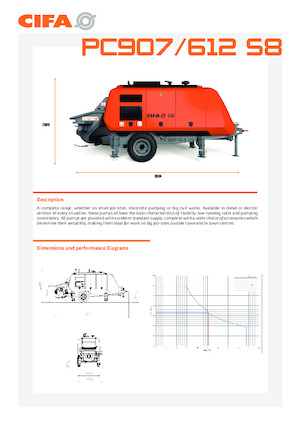 Pompe de beton staționare CIFA PC 612