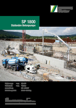 Pompe de beton staționare SCHWING-Stetter SP 1800 E