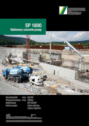 Pompe de beton staționare SCHWING-Stetter SP 1800 E