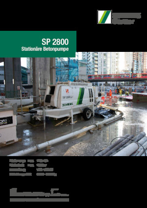 Pompe de beton staționare SCHWING-Stetter SP 2800 D