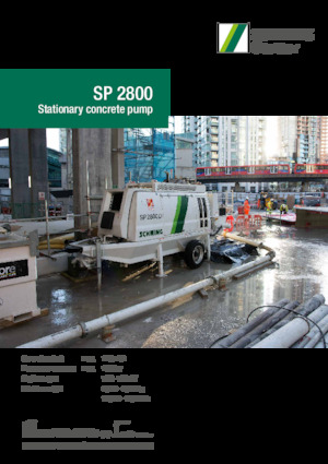 Pompe de beton staționare SCHWING-Stetter SP 2800 D