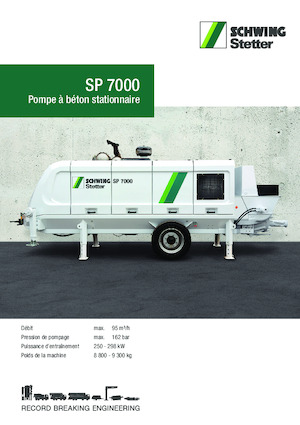Pompe de beton staționare SCHWING-Stetter SP 7000 E