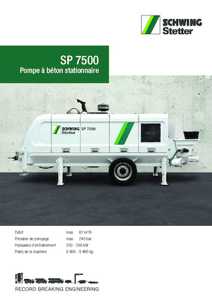 Pompe de beton staționare SCHWING-Stetter SP 7500 D
