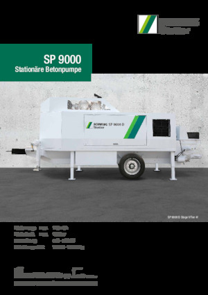 Pompe de beton staționare SCHWING-Stetter SP 9000 D