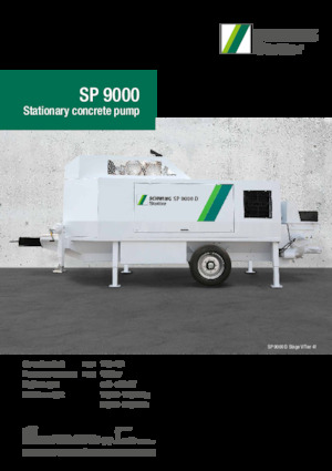 Pompe de beton staționare SCHWING-Stetter SP 9000 D