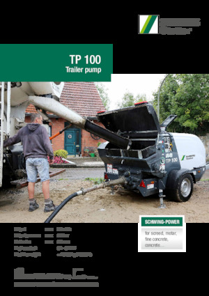 Pompe de beton staționare SCHWING-Stetter TP 100 D