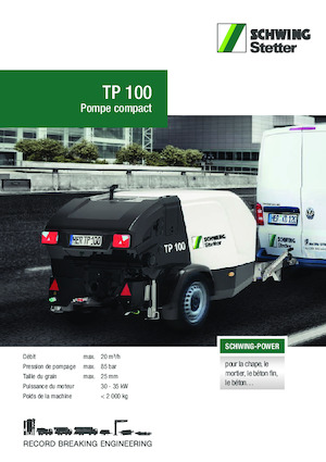 Pompe de beton staționare SCHWING-Stetter TP 100 D