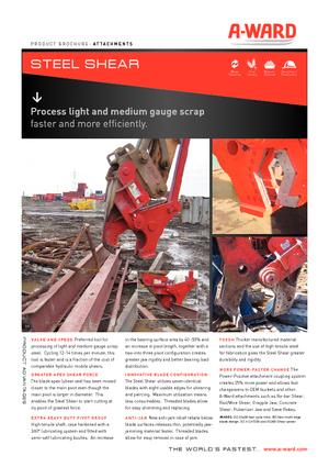 Clești/dispozitive/echipamente de tăiat metale/fier vechi A-Ward AS400