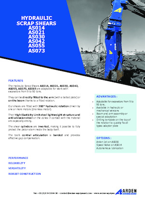 Clești/dispozitive/echipamente de tăiat metale/fier vechi Arden AS042