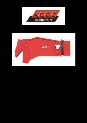 Clești/dispozitive/echipamente de tăiat metale/fier vechi ACDE ATC40